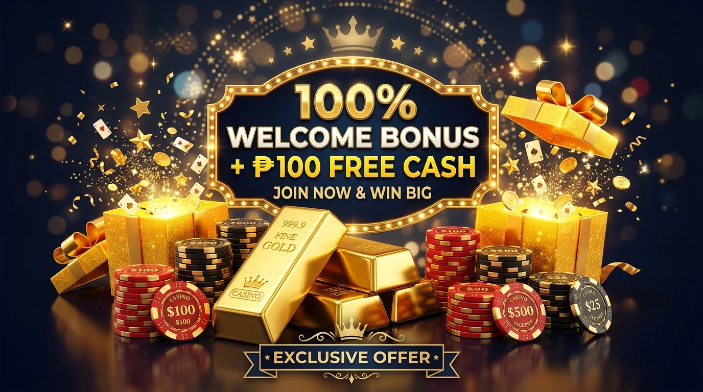 100% First Deposit Match + ₱100 Free Cash at 22WIN Philippines